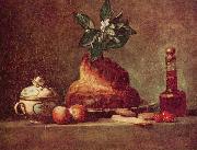 Stilleben mit Brioche jean-Baptiste-Simeon Chardin